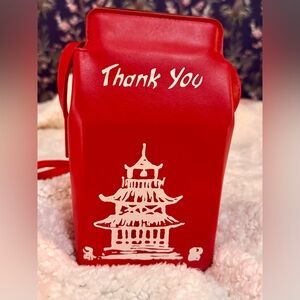 NWT Kitsch Novelty Pagoda Take Out Crossbody Bag
